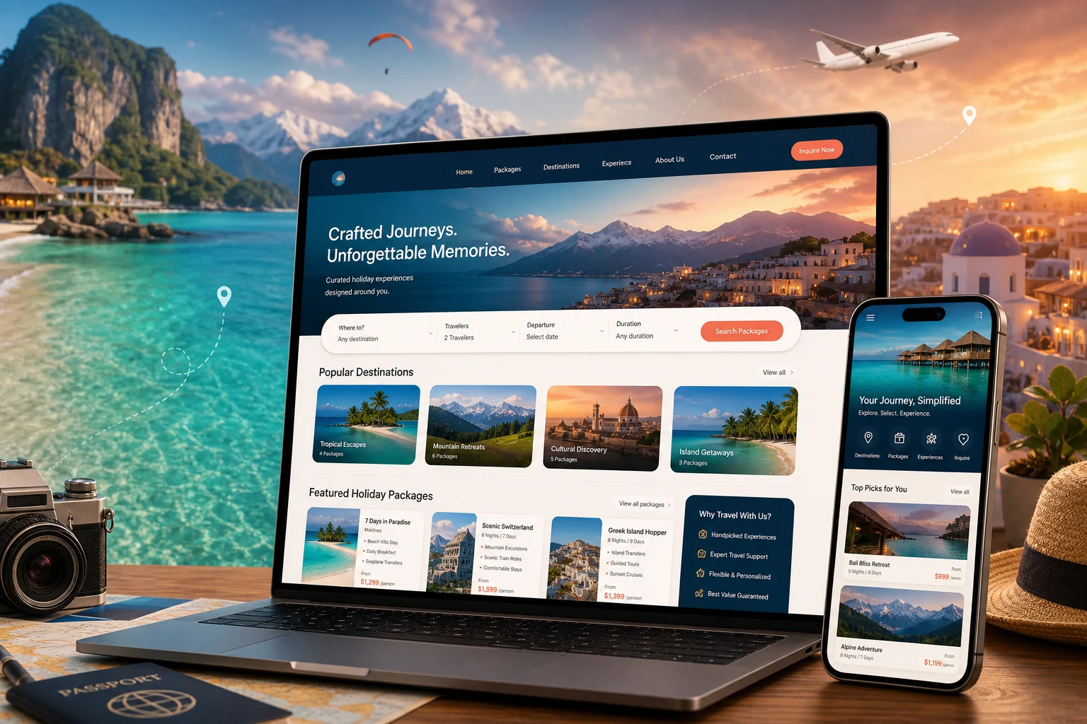 ASF Royal Holidays website project