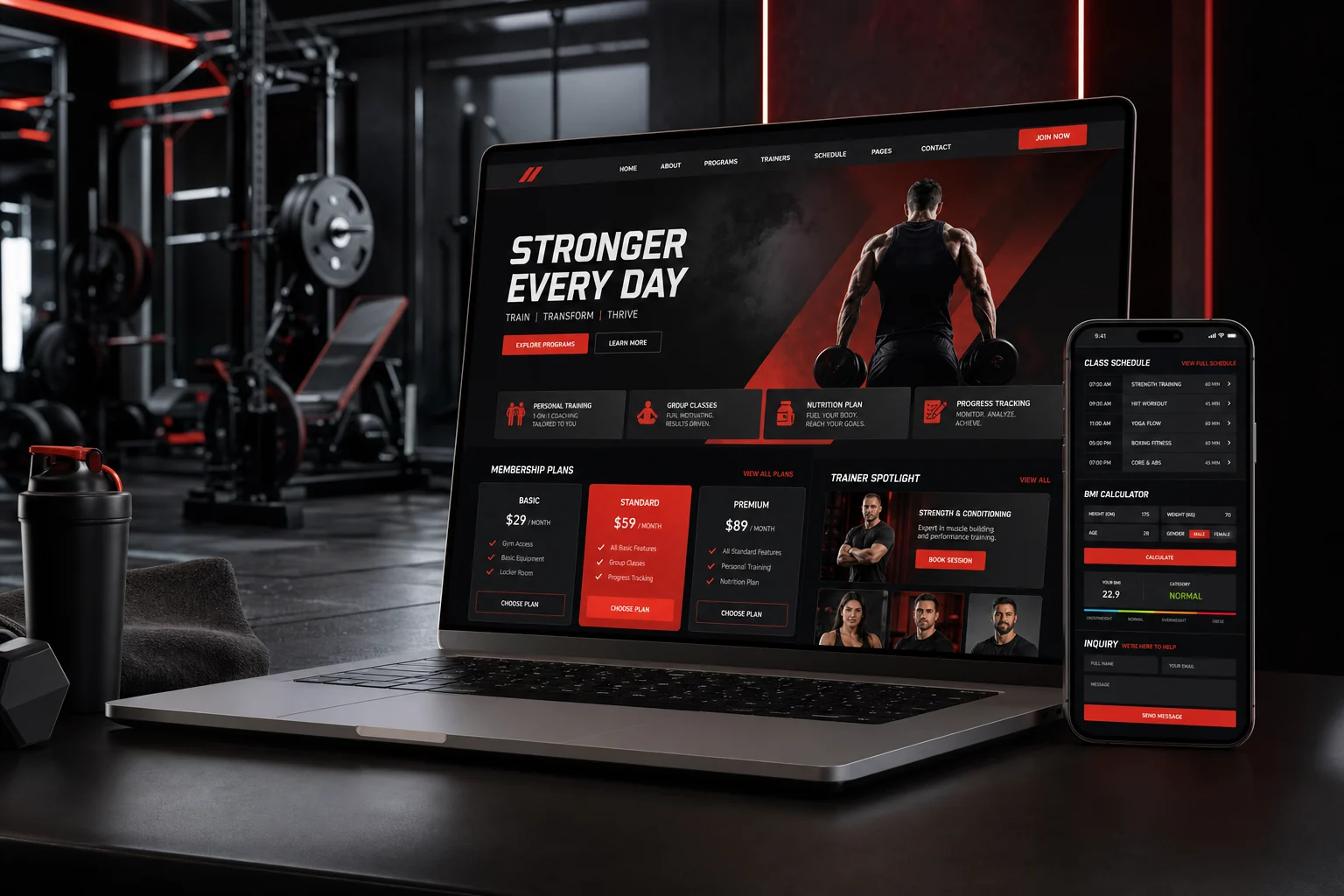 My Pulse Fitness website project