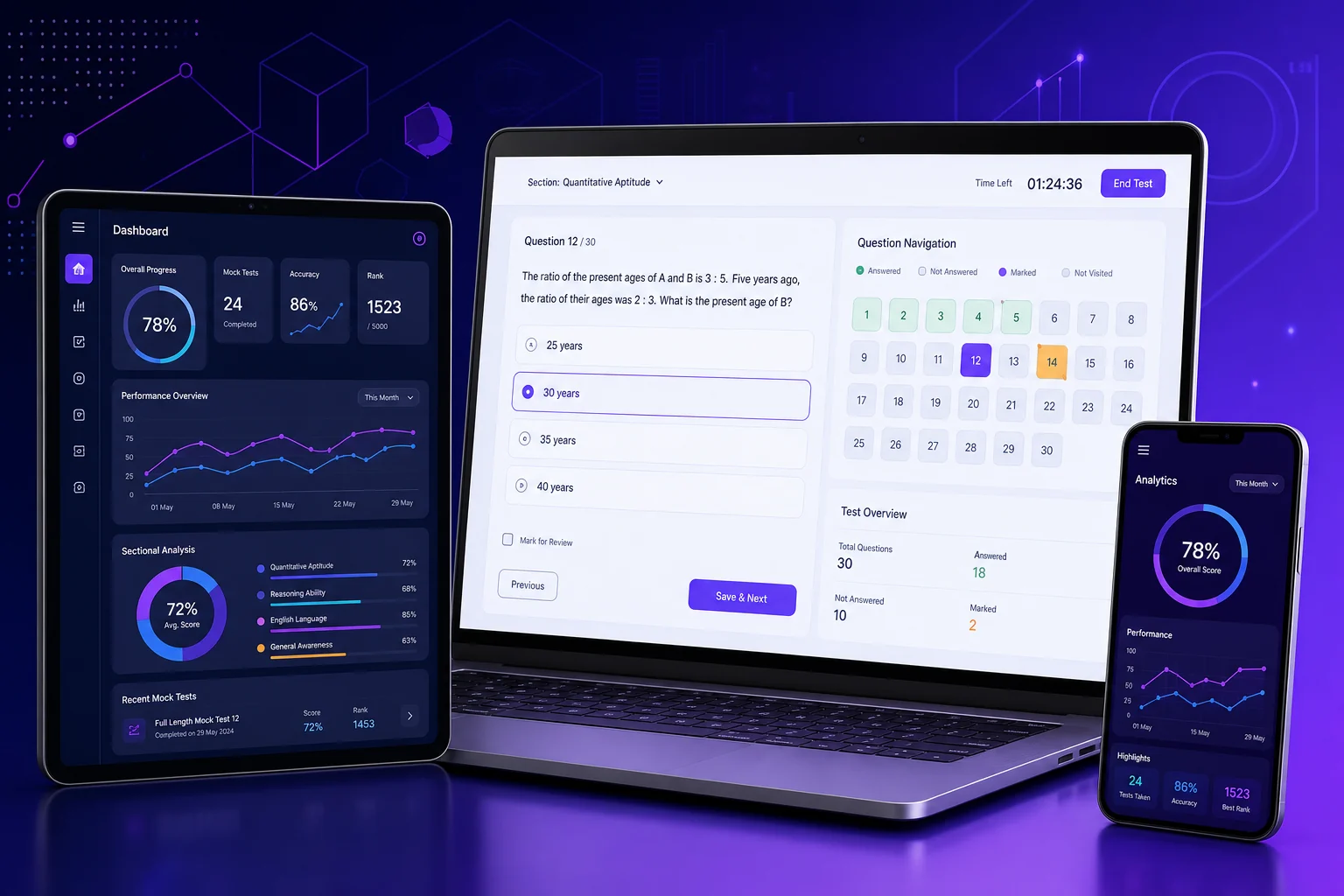 ToppersExam website project